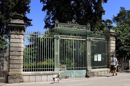 France, Hérault (34), Montpellier, ancienne entrée du Jardin des Plantes