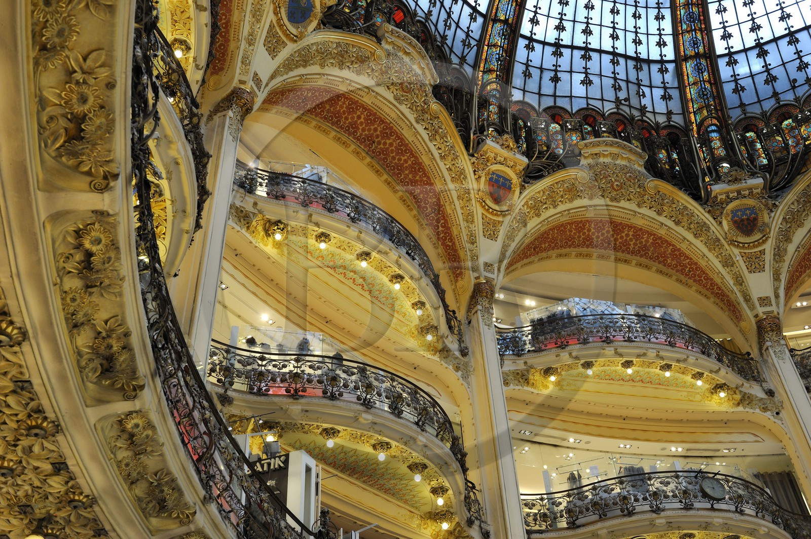 France, Paris (75), le grand magasin des Galeries Lafayette situé boulevard Haussmann