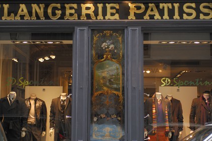 France, Paris, former bakery changed into a clothes shop in the rue des Francs-Bourgeois