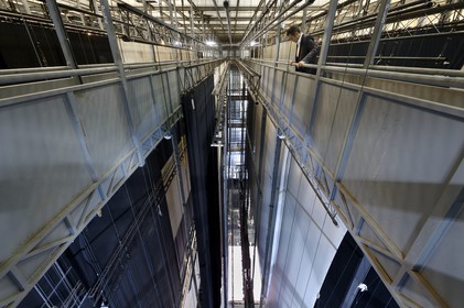 France, Paris (75), Opéra Garnier, la scène vue des cintres