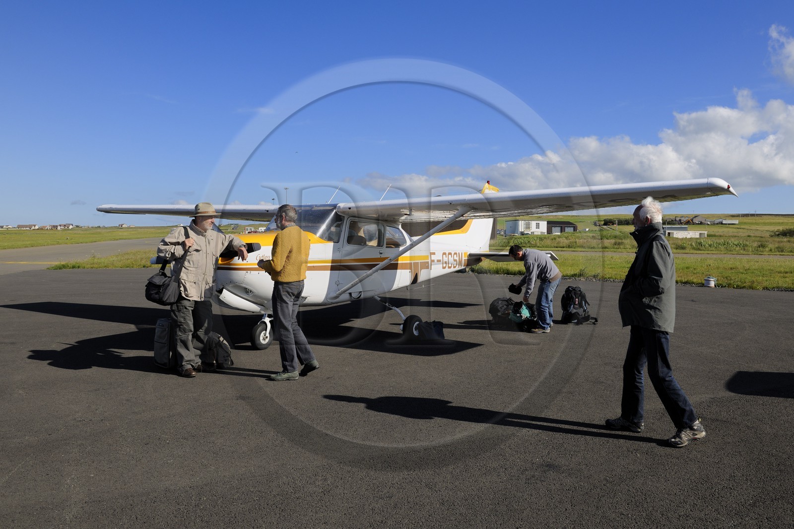 Royaume-Uni, Ecosse, Iles Orcades, Mainland, aéroport de Kirkwall