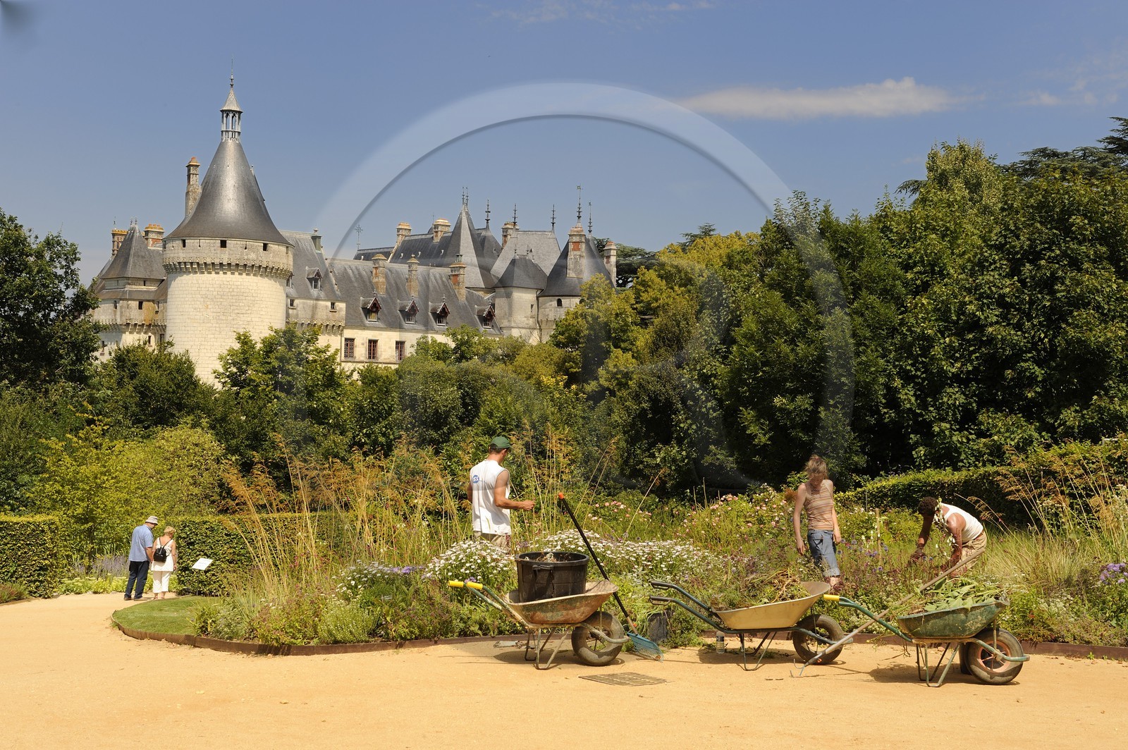 France, Loir-et-Cher (41), Vallée de la Loire classée Patrimoine Mondial de l'UNESCO, château de Chaumont-sur-Loire, festival international des jardins de Chaumont