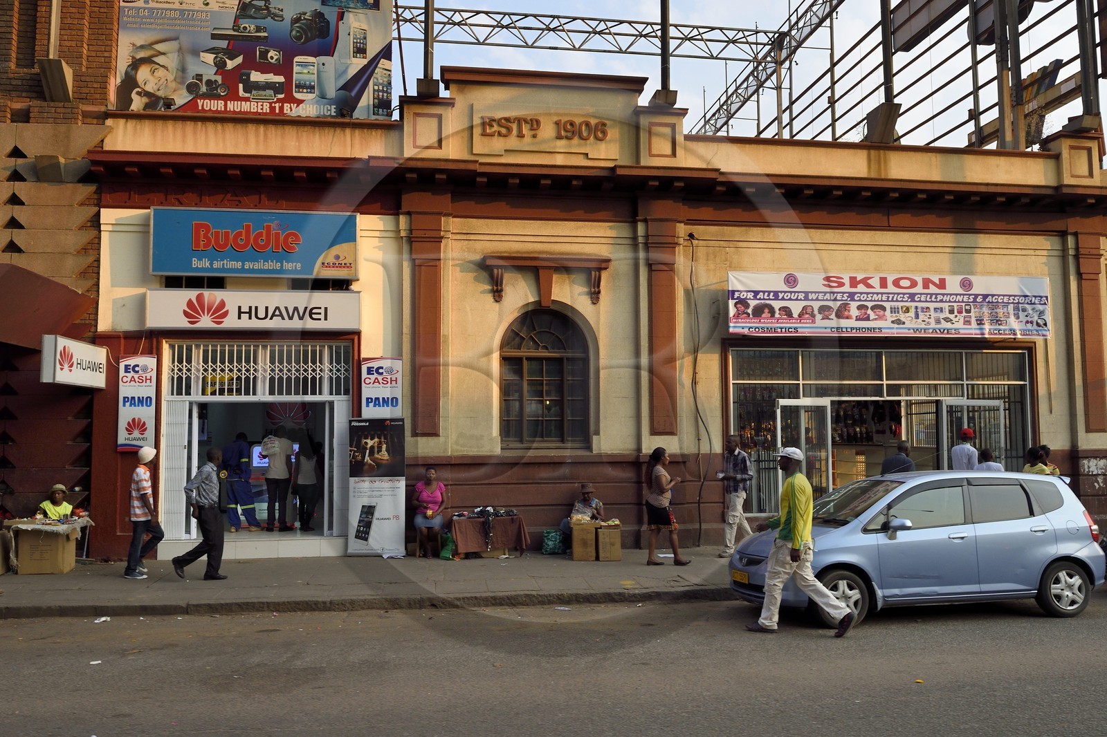 Zimbabwe, Harare, colonial building on Robert Mugabe road