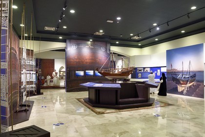 Sultanate of Oman, Ash Sharqiyah South Governorate, city and harbour of Sur, Ship Factory (Sur) Khour Al Batah, maritim museum dedicated to the restored historic dhow Fatah Al Khair, a wooden fishing vessel built in Sur 70 years ago