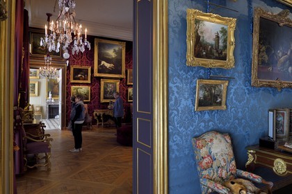 France, Paris, Le Marais District, Musee de la Chasse et de la Nature (Museum of hunting and nature) in the Hotel de Guenegaud