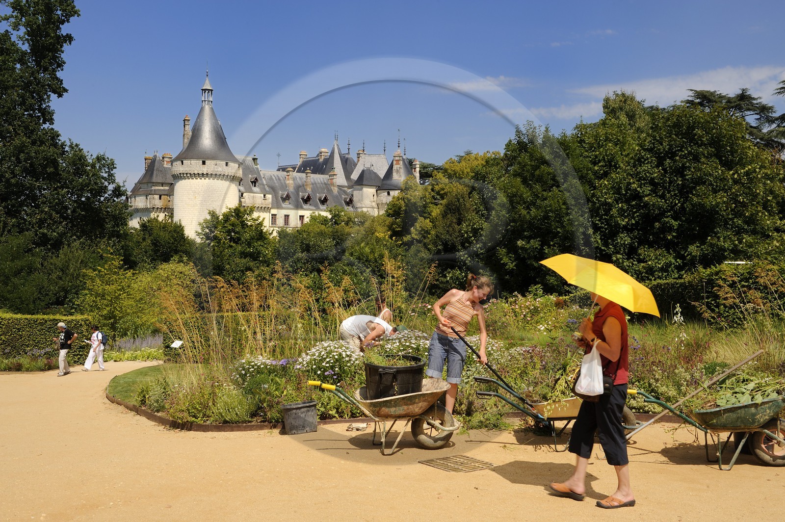 France, Loir-et-Cher (41), Vallée de la Loire classée Patrimoine Mondial de l'UNESCO, château de Chaumont-sur-Loire, festival international des jardins de Chaumont