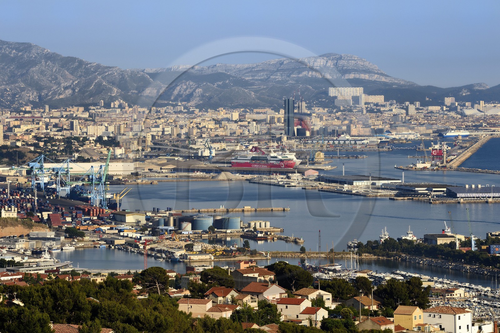 France, Bouches-du-Rhône (13), Marseille, Grand Port Maritime de Marseille ou GPMM, Bassins Est, port de plaisance de l'Estaque