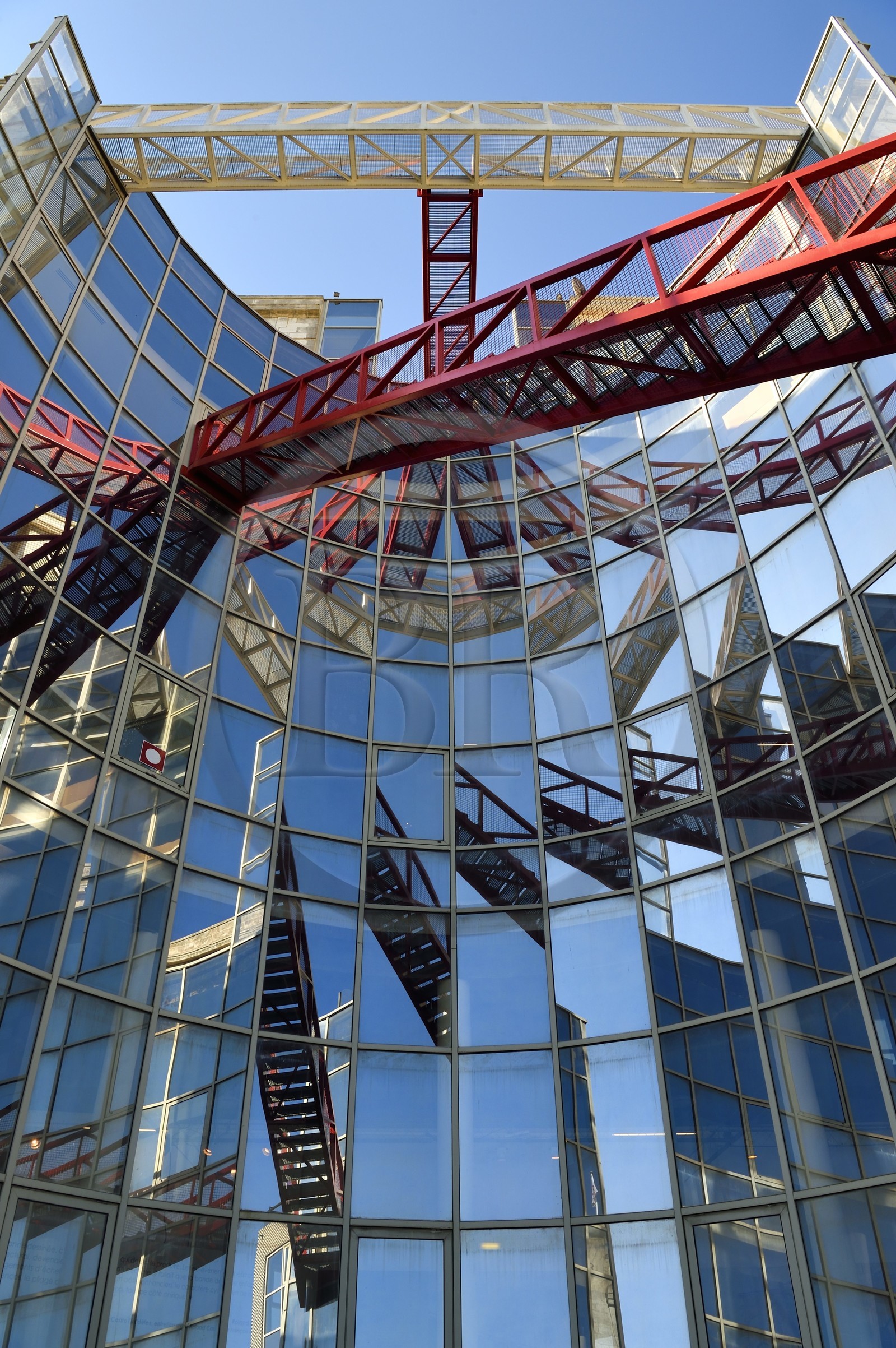 France, Charente (16), Angoulême, Cité internationale de la bande dessinée et de l’image (CIBDI), le Vaisseau Moebius, batiment de l'architecte Roland Castro