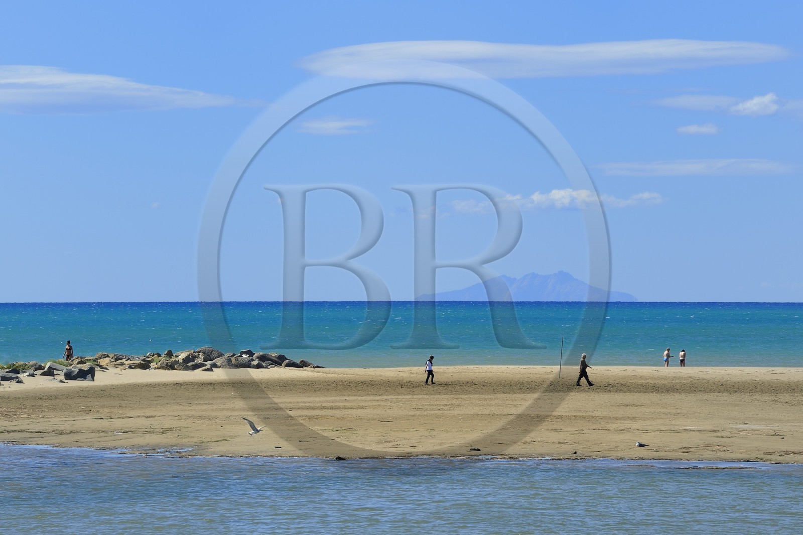 Italie, Toscane, plage de Castiglione della Pescala