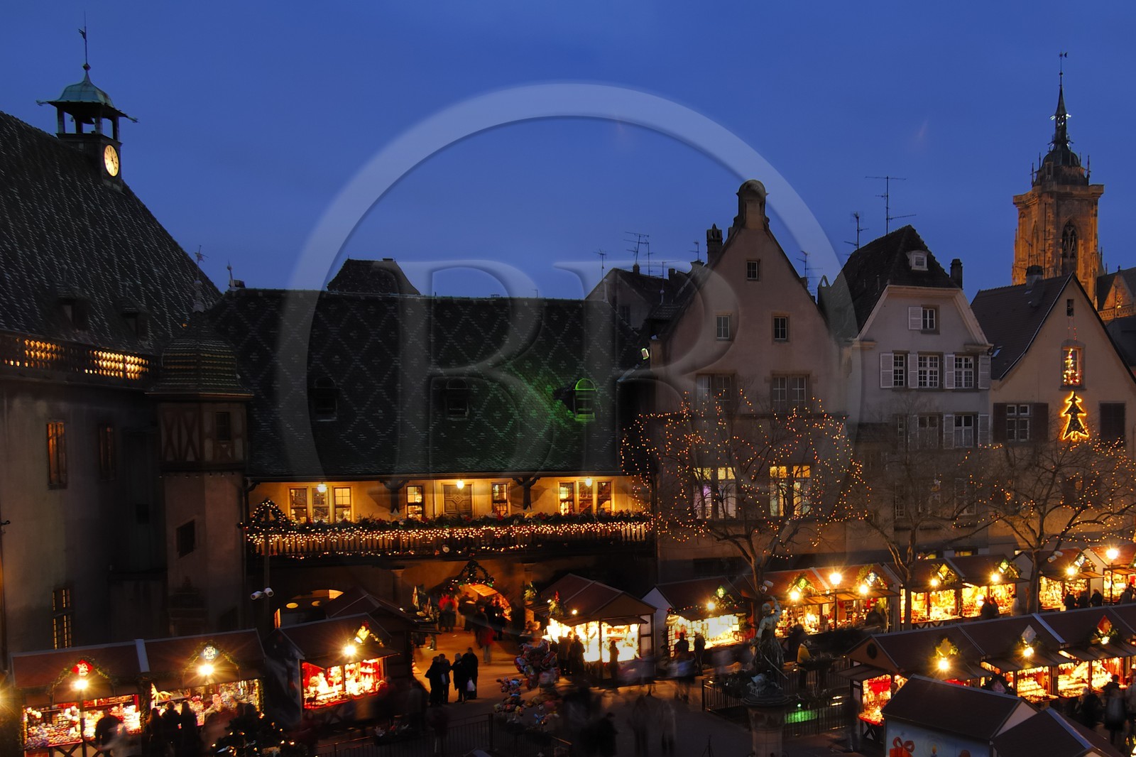 France, Haut Rhin (68), Colmar, Marche de Noel de la place de l'Ancienne Douane