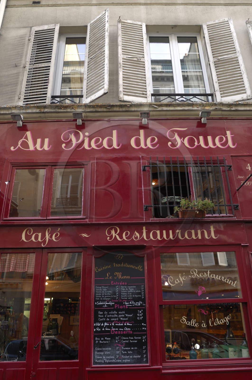 France, Paris (75), restaurant Au pied de Fouet rue de Babylone