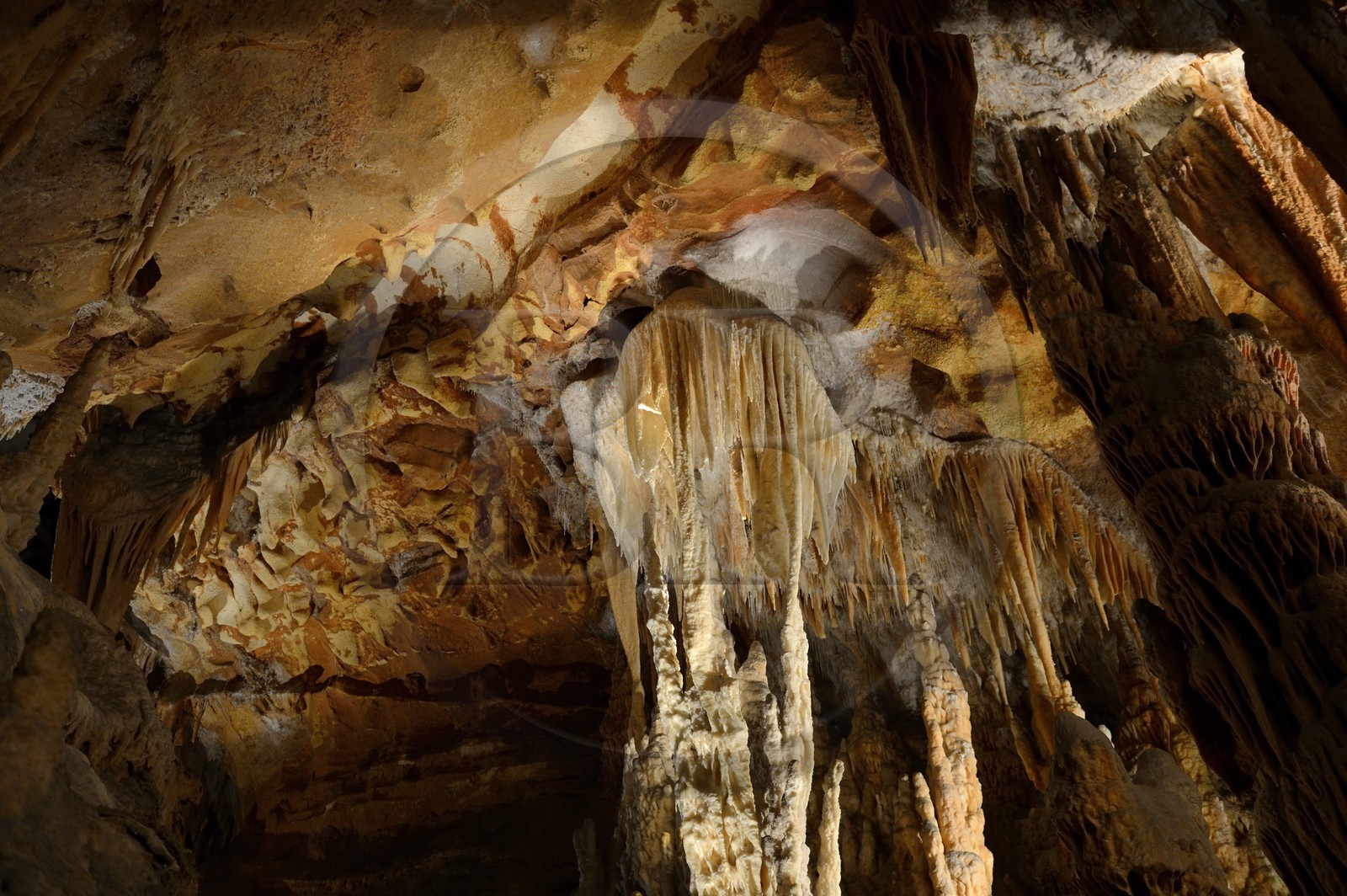 France, Ardèche (07), Saint-Marcel-d'Ardèche, la Grotte de la Madeleine