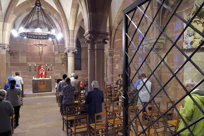 France, Bas Rhin, Strasbourg, old town listed as World Heritage by UNESCO, Notre Dame Cathedral, religious office in the Saint Jean Baptist Chapel