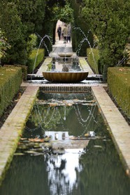 Spain, Andalusia, Granada, Alhambra, listed as World Heritage by UNESCO, the lower Generalife gardens