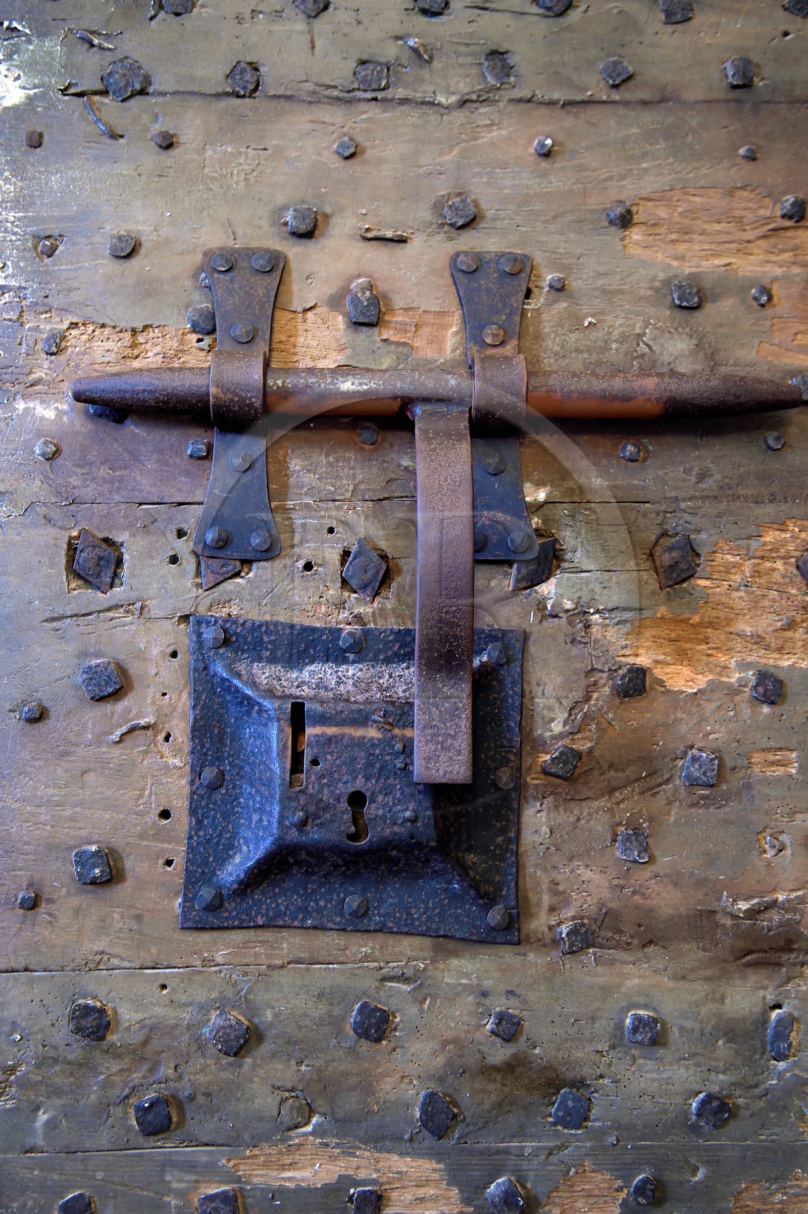 France, Alpes-Maritimes (06), Cannes, Iles de Lérins, Ile Sainte-Marguerite, le Fort Royal fortifié par Vauban, la prison, porte du cachot de l'homme au masque de fer