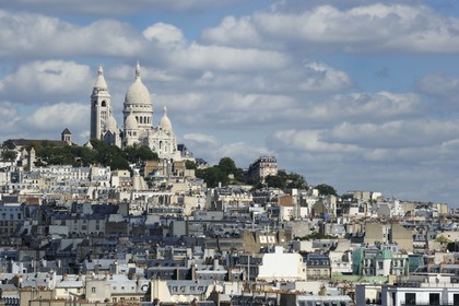 France, Paris (75), le Sacré Coeur sur la Butte Montmartre