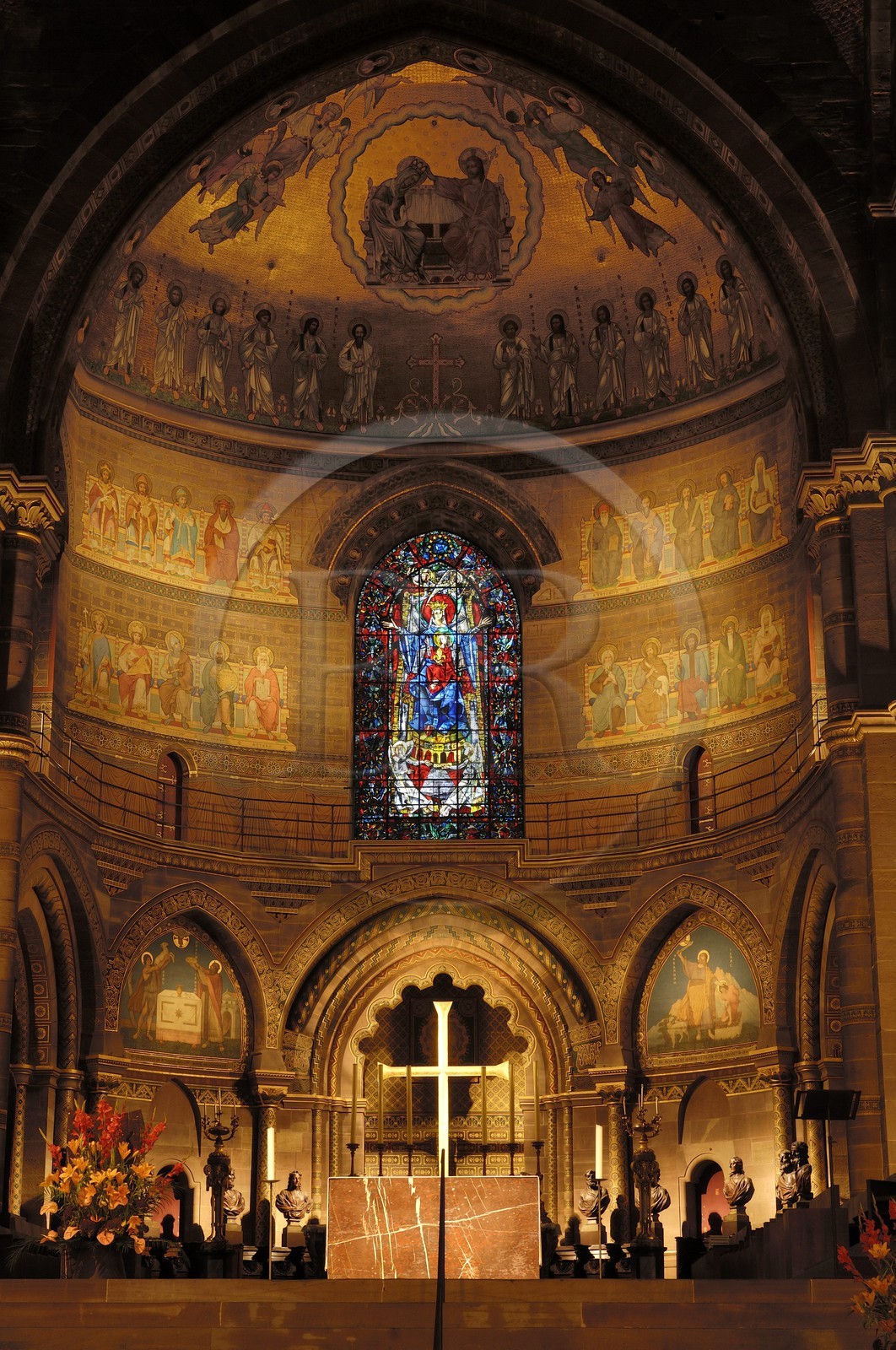 France, Bas Rhin (67), Strasbourg, la cathédrale Notre-Dame, le coeur