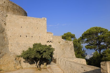 France, Var (83), Iles d'Hyères, parc national de Port-Cros, île de Porquerolles, fort de Sainte Agathe