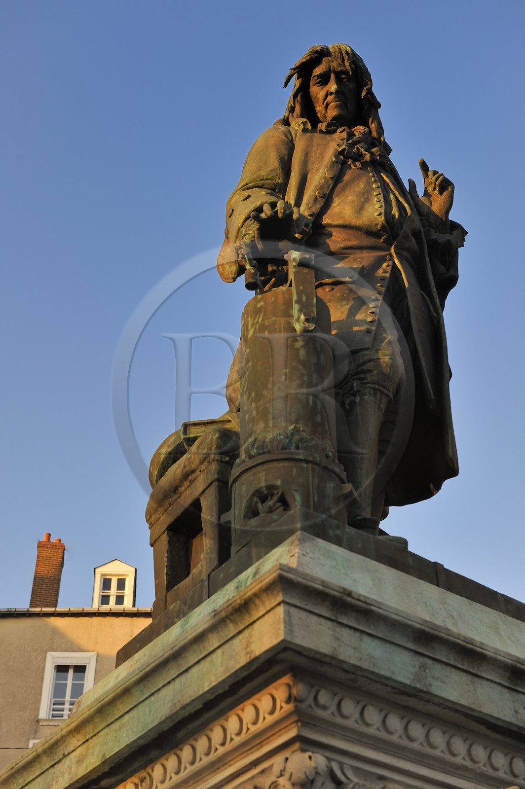 France, Loir et Cher (41), Blois, statue de Denis Papin
