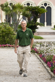 France, Alpes-Maritimes, Saint Jean Cap Ferrat, Villa and Gardens Ephrussi de Rothschild, head gardener André Castellan