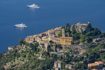 France, Alpes-Maritimes, the hilltop village of Eze on the middle corniche