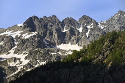 France, Alpes-Maritimes, parc national du Mercantour ( Mercantour national park), Haute-Vesubie, Gordolasque valley, le Grand Capelet (2935m)