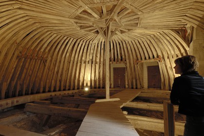 France, Loir et Cher (41), Vallée de la Loire classée Patrimoine Mondial de l' UNESCO, château de Chambord, charpente des combles de la chapelle