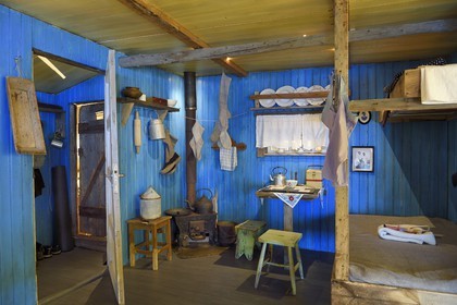 Norvège, Svalbard, Spitzberg, Longyearbyen, Svalbard museum, cabane de trappeur