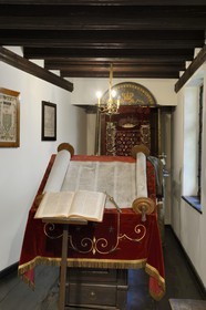 France, Bas Rhin, Strasbourg, old town listed as World Heritage by UNESCO, Musée alsacien (Alsatian museum), Jewish oratory, small synagogue as there were in Alsace in the 18th and early 19th century