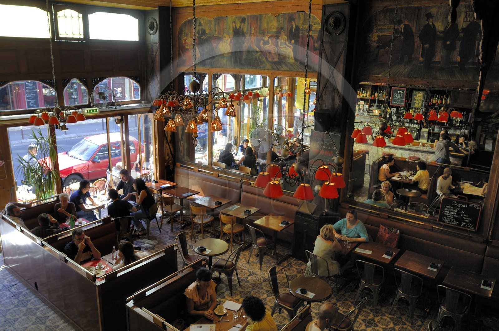 France, Paris (75), café Charbon rue Oberkampf
