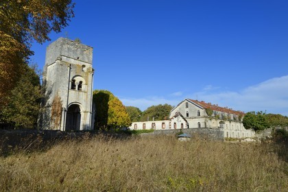 France, Meuse, Verdun, the citadel, Beaurepaire barracks and the old tower of Saint Vanne that is a vestige of the abbey