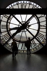 France, Paris (75), musée d'Orsay, la grande horloge Est qui donne sur les Tuileries