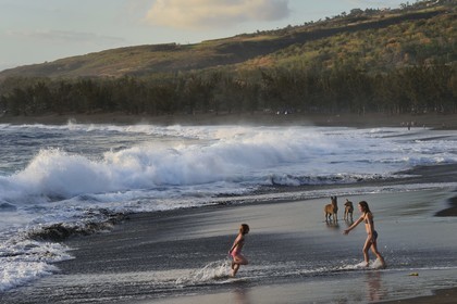 France, Reunion island (French overseas department), L'Etang Salé les Bains, the beach