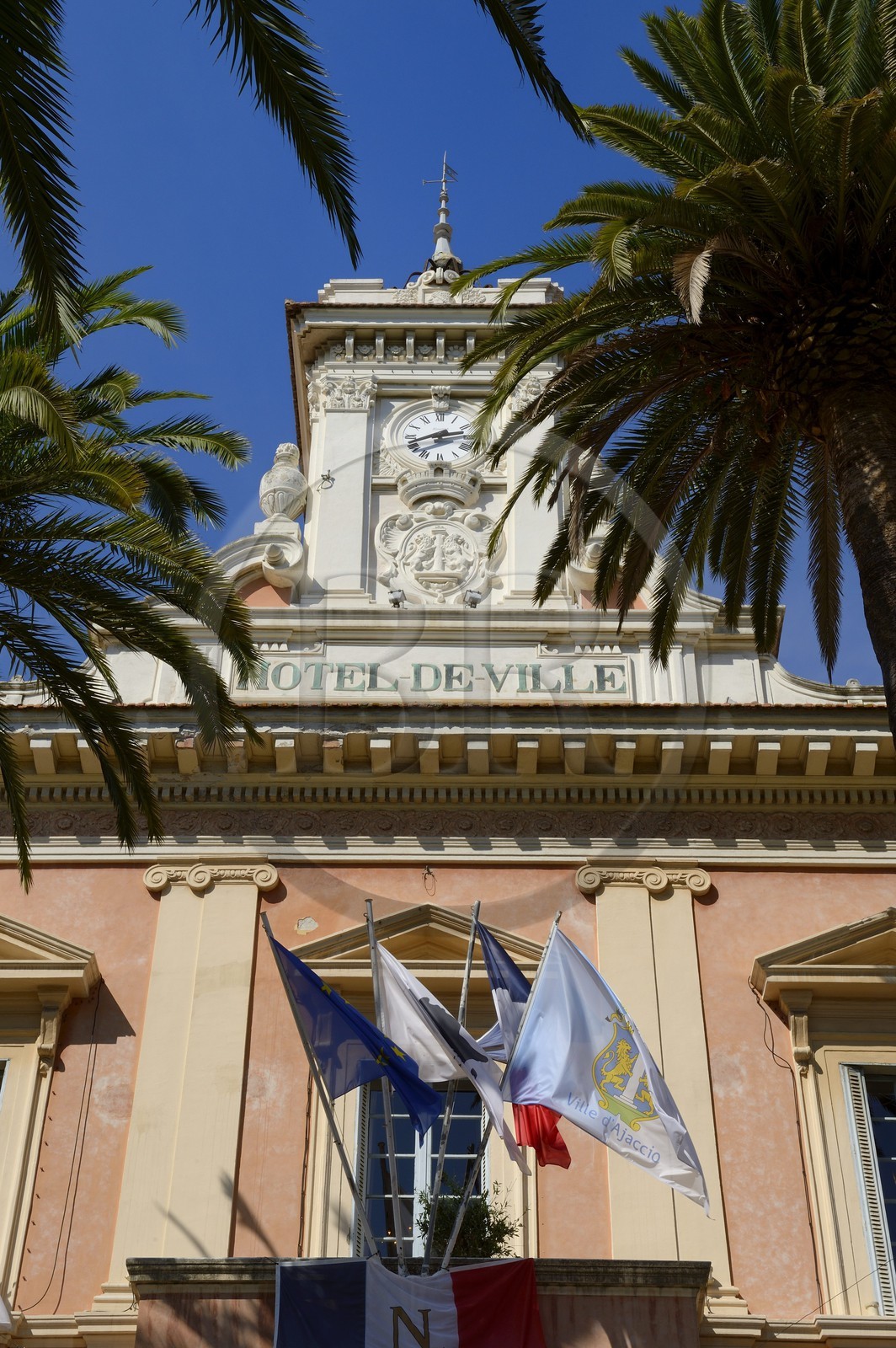 France, Corse du Sud, Ajaccio, the city hall on place Maréchal Foch
