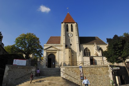 France, Paris (75), le village de Charonne, l'église Saint-Germain de Charonne