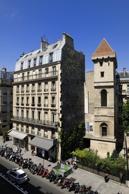 France, Paris, the Jean-sans-Peur tower was part of the Hôtel de Bourgogne (palace of the Dukes of Burgundy), built in the 15th century on the Philippe Auguste's surrounding wall