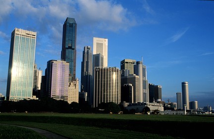 Singapore, skyscrapers of the middle town