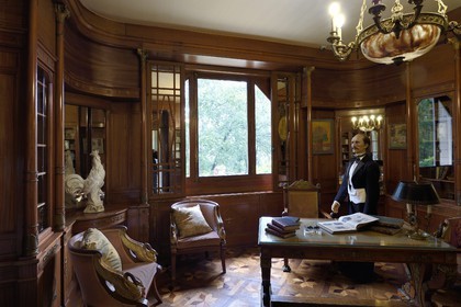 France, Pyrenees Atlantiques, Basque Country, Cambo les Bains, Villa Arnaga, the French author Edmond Rostand's house and museum, the Empire study