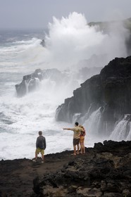 France, Réunion island (French overseas department), brittany headland, storm on the West coast