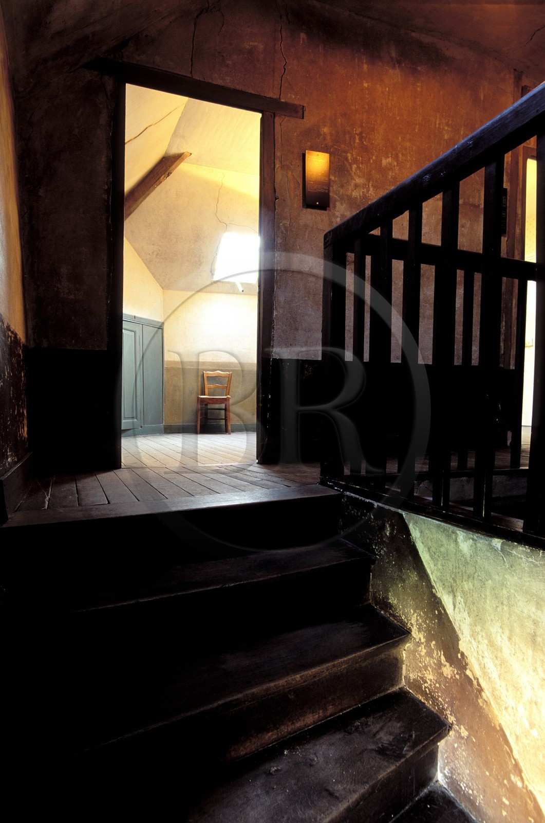 France, Val-d'Oise (95), parc naturel régional du Vexin français, Auvers-sur-Oise, auberge Ravoux, la chambre de Van Gogh sous les toits