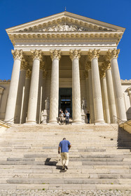 France, Hérault (34), Montpellier, centre historique appelé l’Ecusson, le Palais de Justice historique (1853) abrite la Cour d'assises et la Cour d'appel