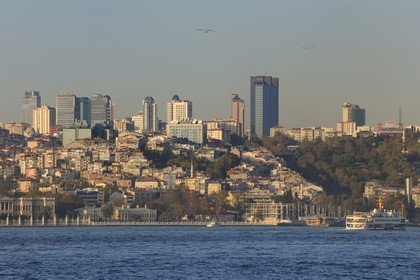 Turquie, Istanbul, quartier de Besiktas et la ville moderne