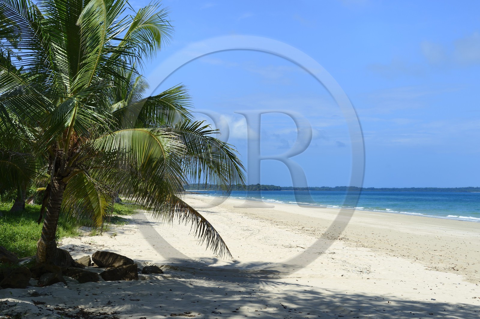 Panama, archipel des Perles, Isla Viveros, plage de sable blanc