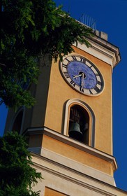 France, Alpes-Maritimes (06), le village perché d' Eze, l' église baroque reconstruite au 18ème siècle