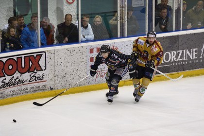 France, Haute-Savoie (74), Morzine, match de hockey sur glace du Hockey Club Morzine-Avoriaz appelé les Pingouins