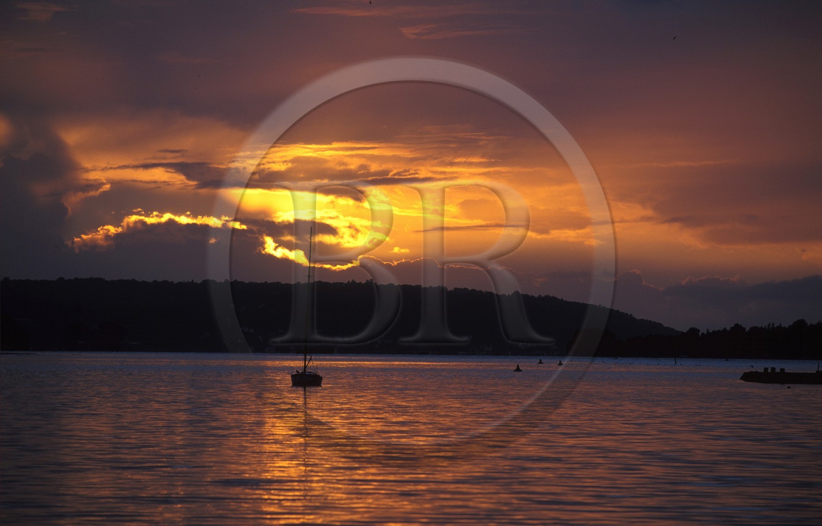France, Finistere, Brest port near Le Faou village