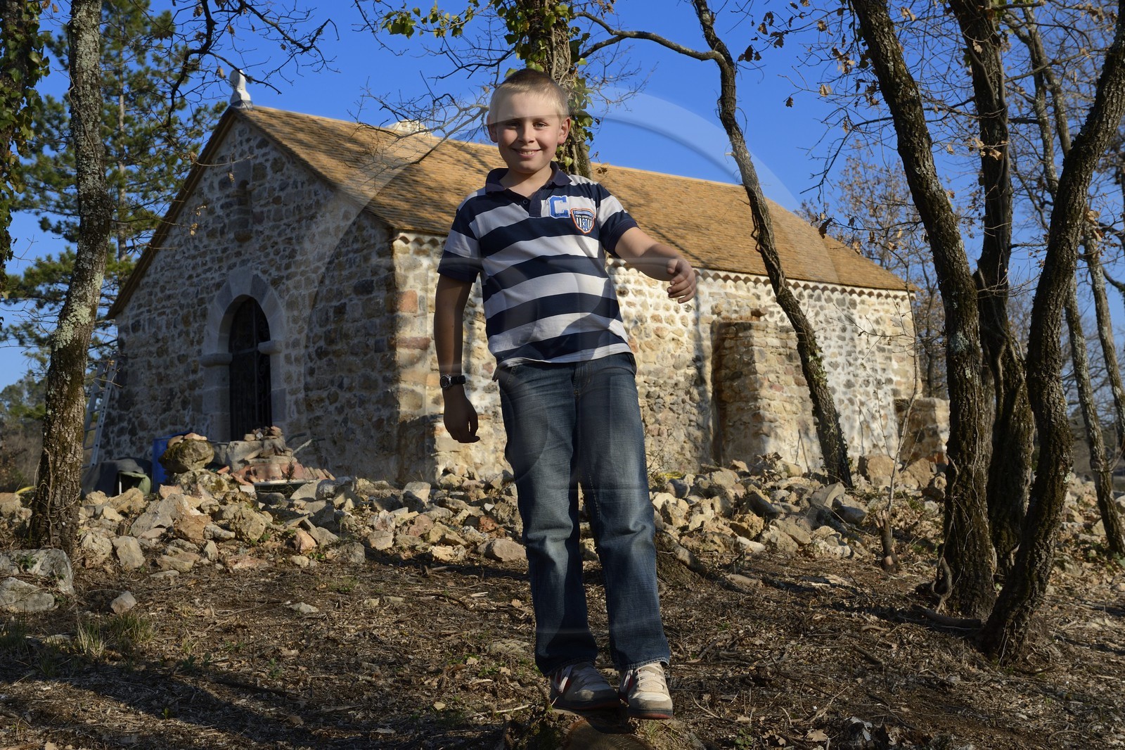 France, Var (83), Provence Verte, Bras, vers Saint-Maximin-la-Sainte-Baume, la maison d'hôtes Le Peyrourier, une campagne en Provence