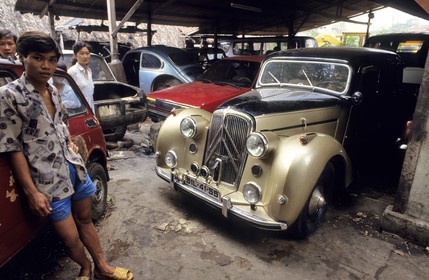 Vietnam, Ho Chi Minh City (Saigon), old Citroen Traction Avant (front wheel drive car)