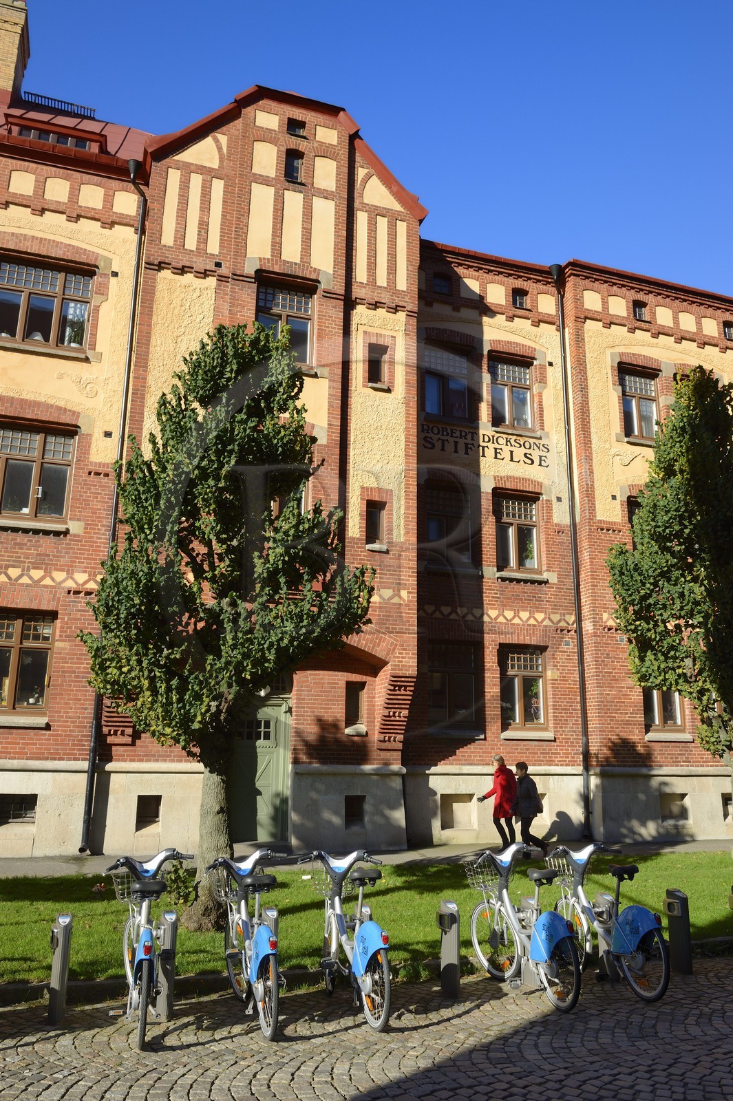 Suède, Västra Götaland, Göteborg (Gothenburg), quartier de Haga, vélo-location Styr&stall