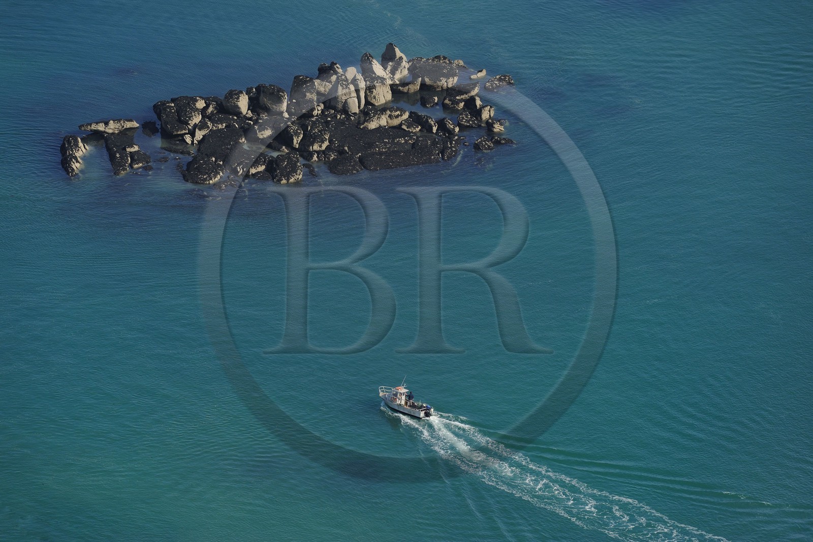 France, Manche (50), îles Chausey (vue aérienne)